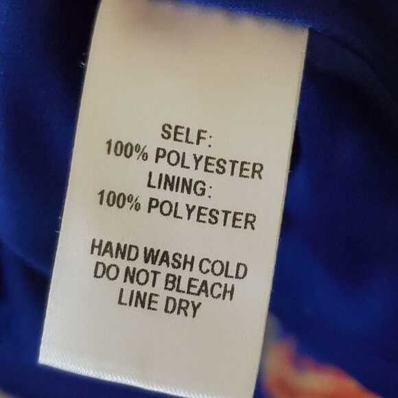 Lulus Darling Dearest Royal Blue Floral Mini Swing Dress Size S - Picture 10 of 10